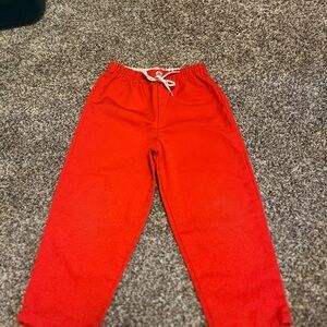 Vintage SEARS Pants Toddler 4T Red Nautical Button Pull On USA Made 90s Y2K